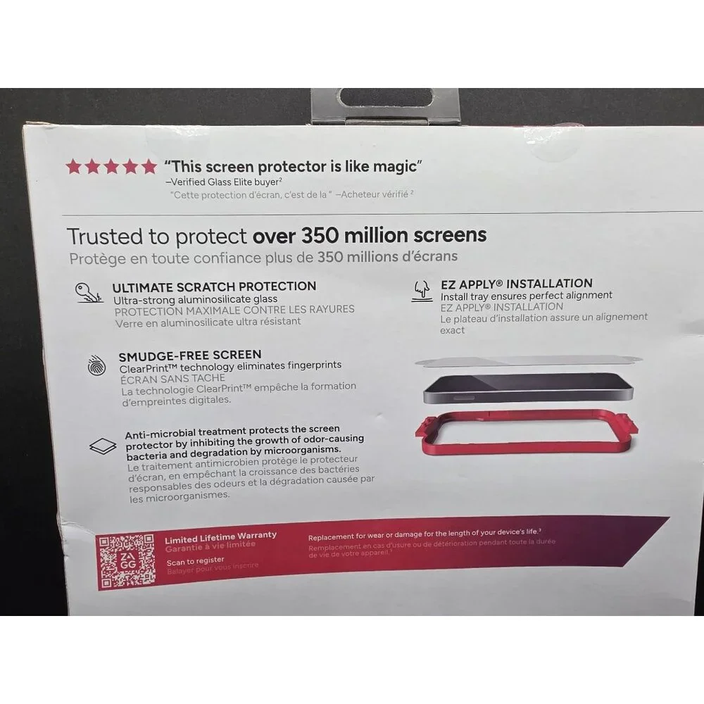 Zagg InvisibleShield Glass Elite Screen Protector For New iPad Pro 2024 Small